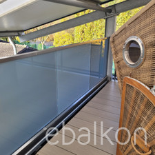 ALU Module Ganzglasgeländer Balkongeländer  Edelstahl Selbstbau