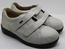 Lucro Damen Halbschuhe Freizeitschuhe Größe 38 Leder Klett Leder Beige AF