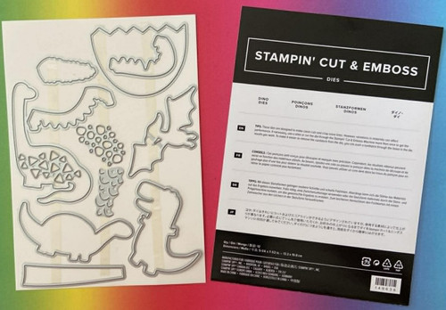 Stampin cut emboss dino - stampin',