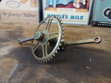 Klapprad Kurbel Kettenblatt Tretlager Kurbelgarnitur Oldtimer Fahrrad 70er alt