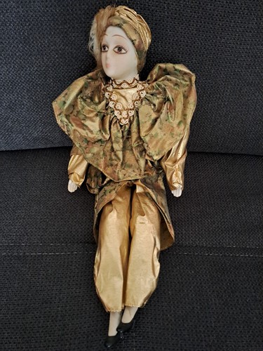 Porzellan puppe pierrot cm - pierrot,