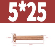 Flachkopfnieten Kupfer Nieten