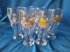 6 x Weizenbiergläser Oktoberfest Mini mit verschiedenen urigen Motiven neuwertig