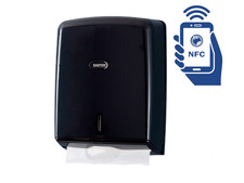 Falthandtuchspender Papierspender Handtuchspender Papierhandtuchspender schwarz