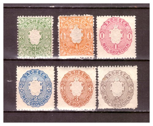 Sachsen 1863 freimarken - sachsen,