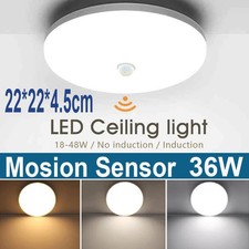 22cm LED Deckenlampe mit Bewegungsmelder Sensor Deckenleuchte Flurlampe Lampe DE