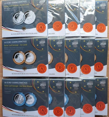 5x10 euro sammlerm brd - x,