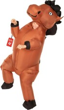 Aufblasbares Riesiges Pferd Kostüm für Kinder Karneval Halloween Verkleidung