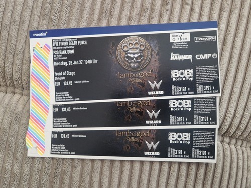 Front stage tickets five - stage,
