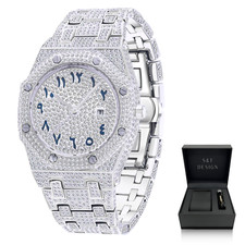 Iced out Herren Uhr Armbanduhr