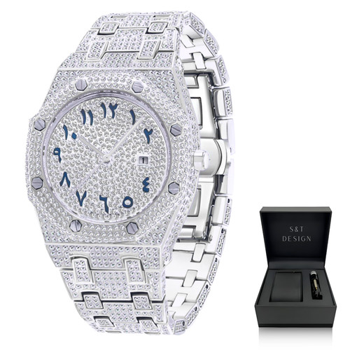 Iced out herren uhr armbanduhr - uhr,