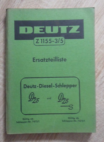 Deutz schlepper d25 d25s - schlepper,