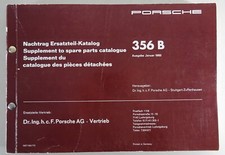 Teilekatalog / Parts Catalogue Porsche 356 B Nachtrag Bauj. ab 09/61 St. 01/1960