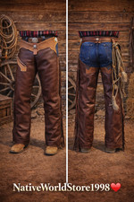 Western braune leder - western,