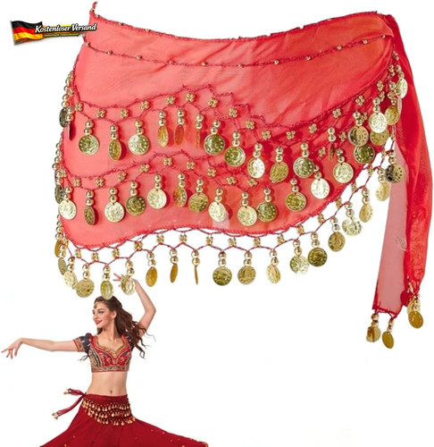 Bauchtanz hüfttuch damen 140 - hüfttuch,