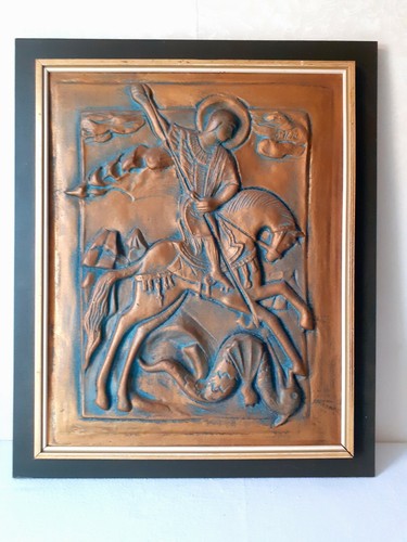 Gemälde bild leder relief - ❌gemälde,
