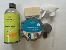 Flecken Entferner  Jemako, Gallseife, Fleckenpulver,Spray & Wash Gratis Versand
