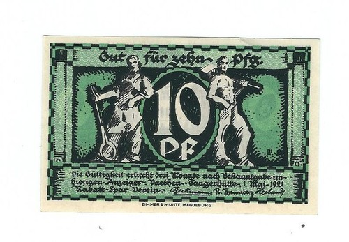 Notgeld vaethen tangerhütte - -, vaethen-tangerhütte