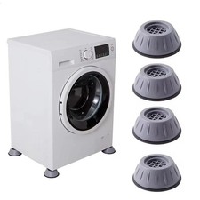 4x Anti-Vibrations-Pads grau