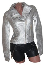 Kunstlederjacke Jacke METALLIC