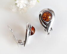 Bernstein Ohrclips 925 rund