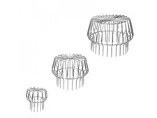 V4A Edelstahl Laubfanggitter Laubfang Dachrinne Dachrinnenschutz Laubfangkorb