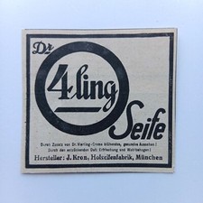 1922 4ling Vierling Seife