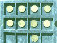 9 * 5 DM Münzen 1975 bis 1986
