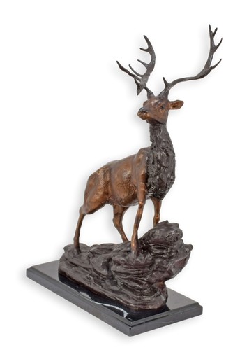 Bronzeskulptur hirsch nach - bronzeskulptur,