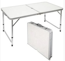 Amanka Campingtisch ca.120x60cm Klapptisch Koffertisch, Falttisch Aluminium 