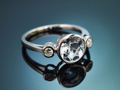 Edler aquamarin diamant ring - aquamarin-diamant,