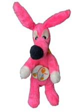 Trickfilmzeit mit Adelheid Plüsch Figur Känguru 1974 Stofftier Rosa 70er Werbung