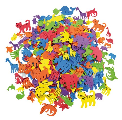 Moosgummi verschiedene tiere - moosgummi,
