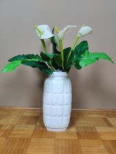 Vintage 70er Jahre Bodenvase Bay Keramik Dekor/Form 943 Weiß