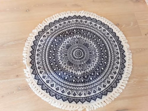 Boho baumwolle teppich - baumwolle,