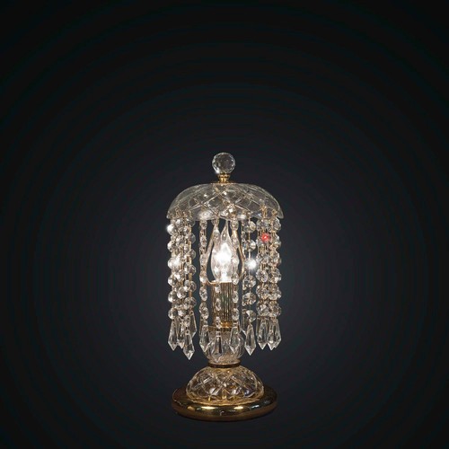 Klassische kristalllampe gold - kristalllampe,
