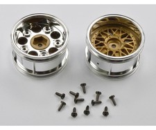 Tamiya Felgen (2) Chrom/gold