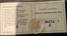 6 St /kleinste Goldmünze der