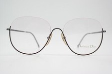 Vintage Brille Christian Dior 2326 90 Schwarz Silber Halbrand Brillengestell