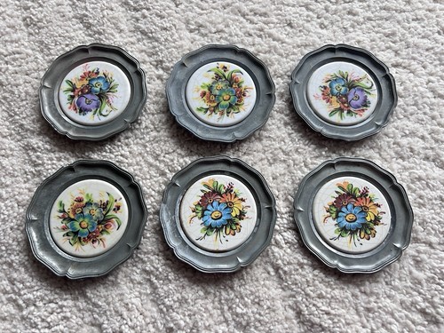 Vintage wandteller zinn - zinn, &