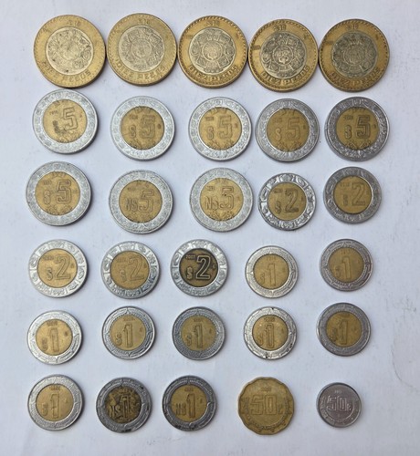 Mexikanische münzen 1992 bis - mexikanische,