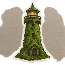 8x lighthouse 9x9 cm car