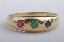 Gold Ring Saphir Rubin Smaragd