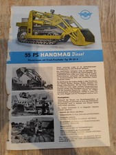 Prospekt Hanomag 55ps mit Frisch Frontlader Raupe Traktor Tractor  brochure 18