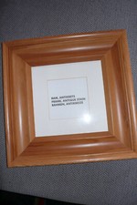 Bilderrahmen,Holz,quadratisch,40x40 cm,Antikbeize,Schutzglas