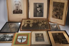 10x Wehrmacht gerahmte Fotos aus Privatnachlässen