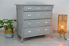 wunderschöne restaurierte antike Kommode in Shabby Chic Grau