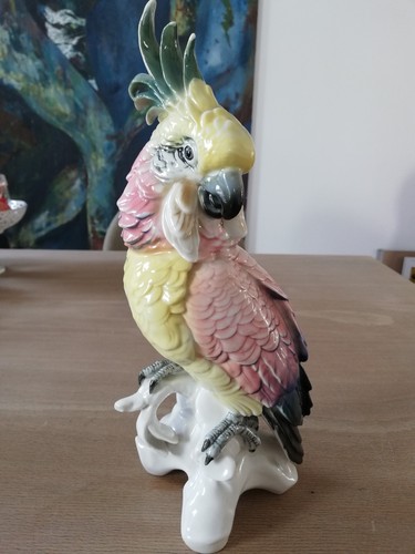 Porzellan figur papagei kakadu - figur,