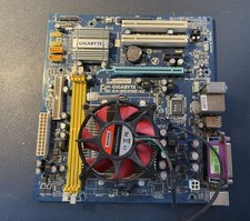 GIGABYTE GA-M61PME-S2, Sockel AM2, AMD Mainboard mit CPU und Lüfter (gebraucht)