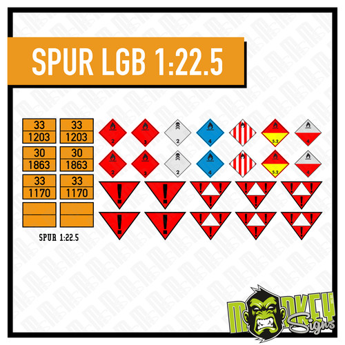 Aufkleber set lgb 5 - aufkleber, 1:22.5